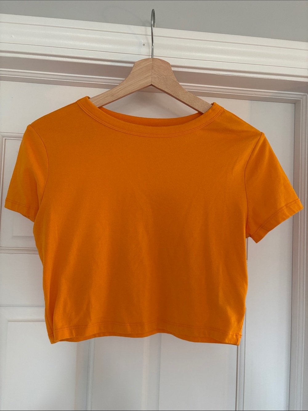 wild fable Bright Orange Cropped Tee